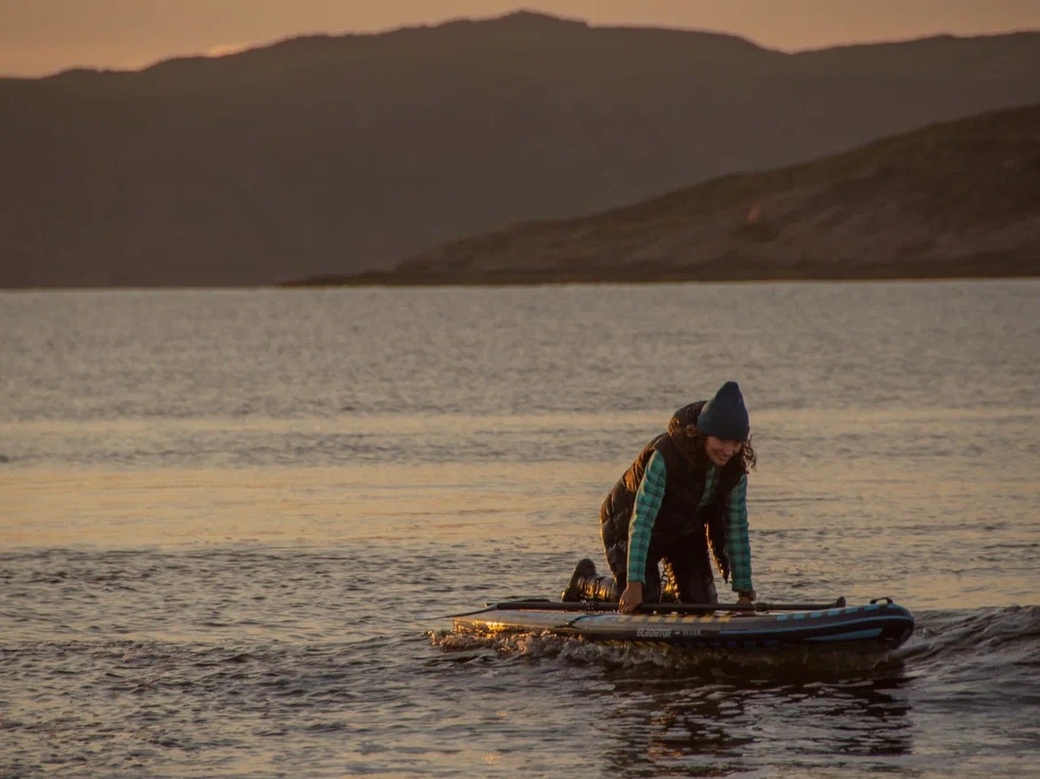 SUP на закате. Abakumova Viktoria