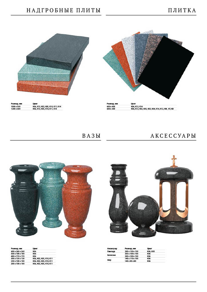 Изделия из камня. ГРАНИТ26 Ритуальные услуги Железногорск. Благоустройство могил, продажа памятников