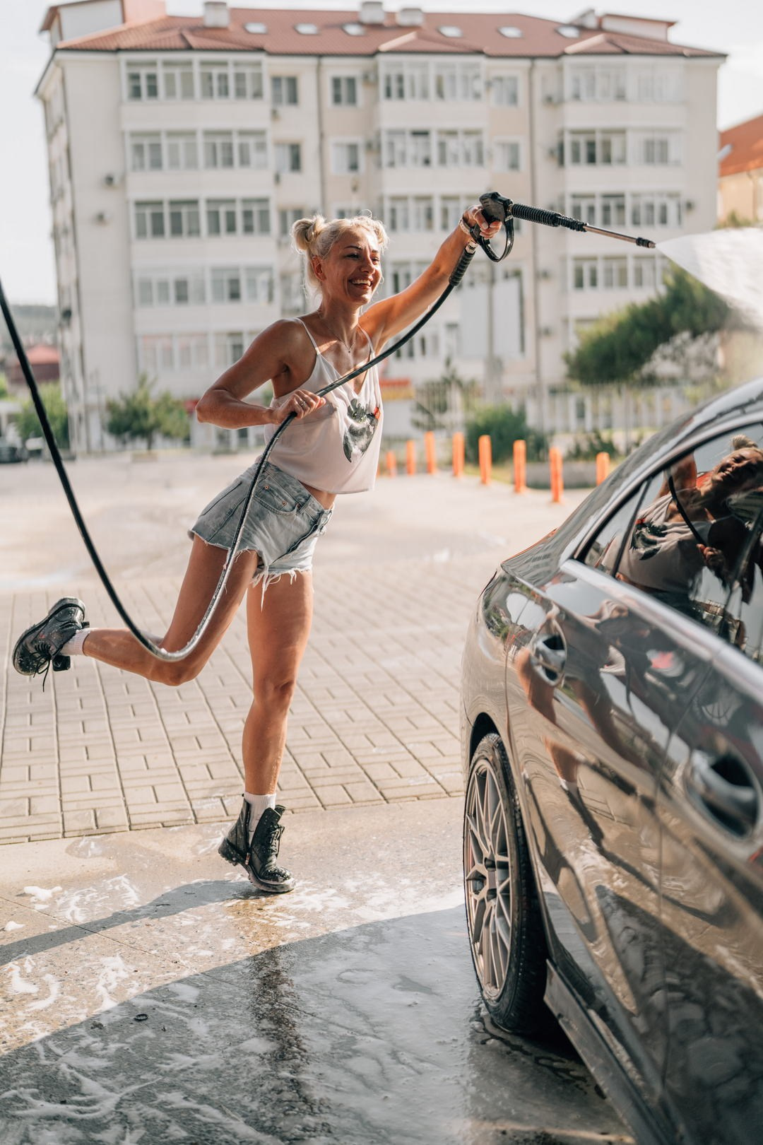 Фотосессия в Геленджике: На автомойке — фотограф Жанна Шестопалова