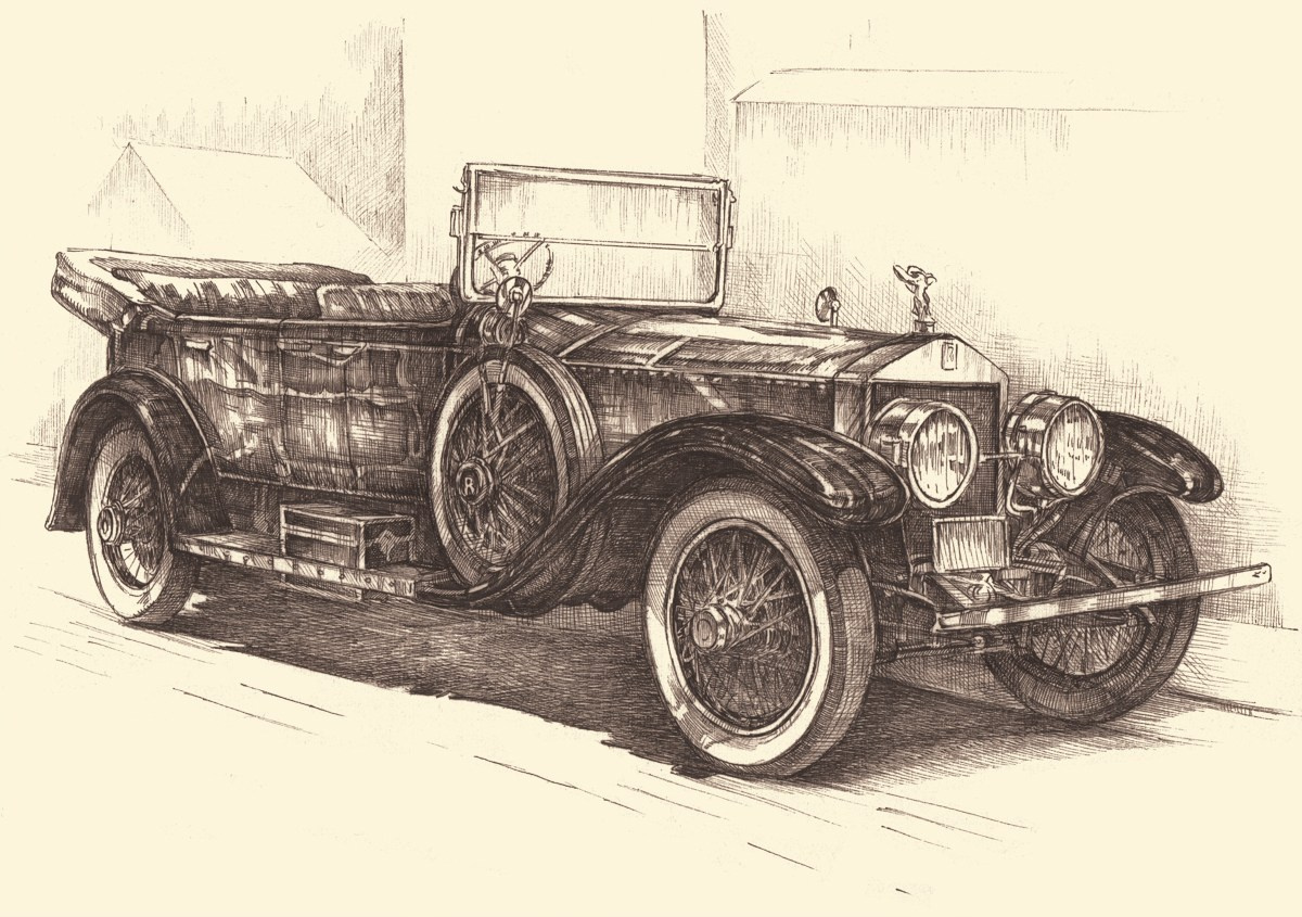 Автомобили Гаража Особого Назначения — работы для музея ГОН. Художник Александр Петрунин