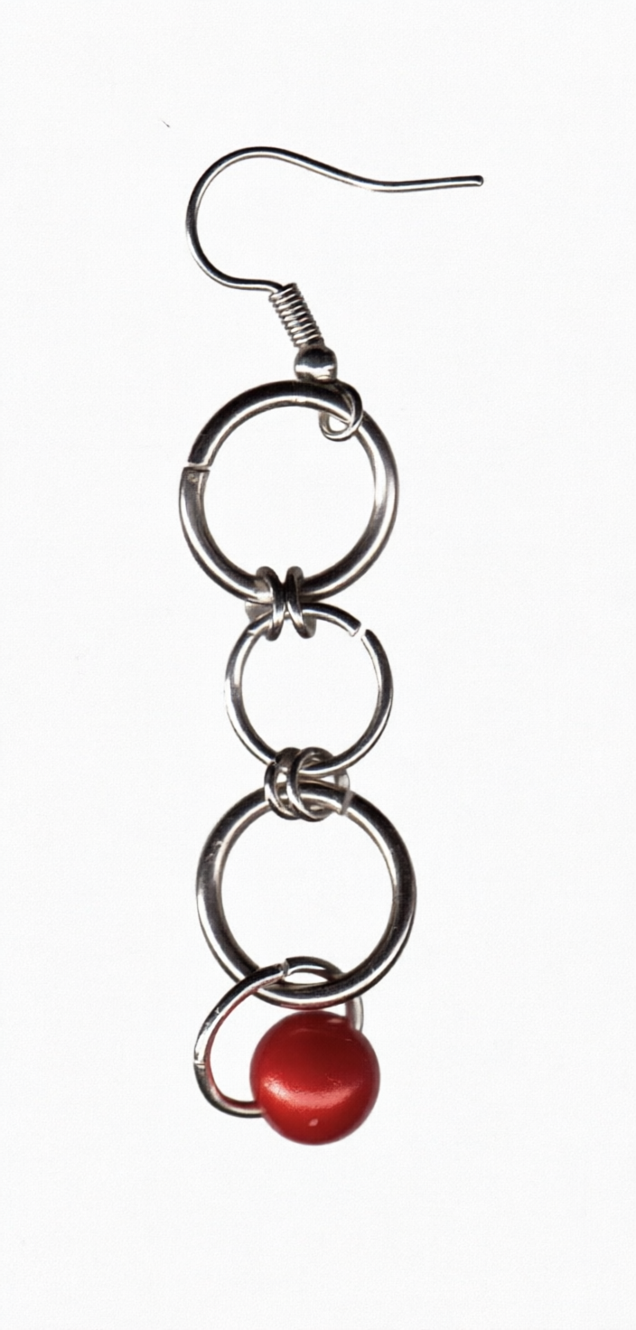 Сережки из кольчуги. Украшения из кольчуги в Москве Соня Спросонья