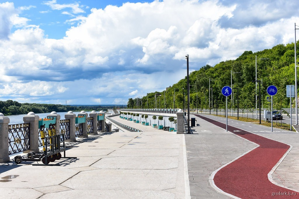 Набережная реки Белой Уфа