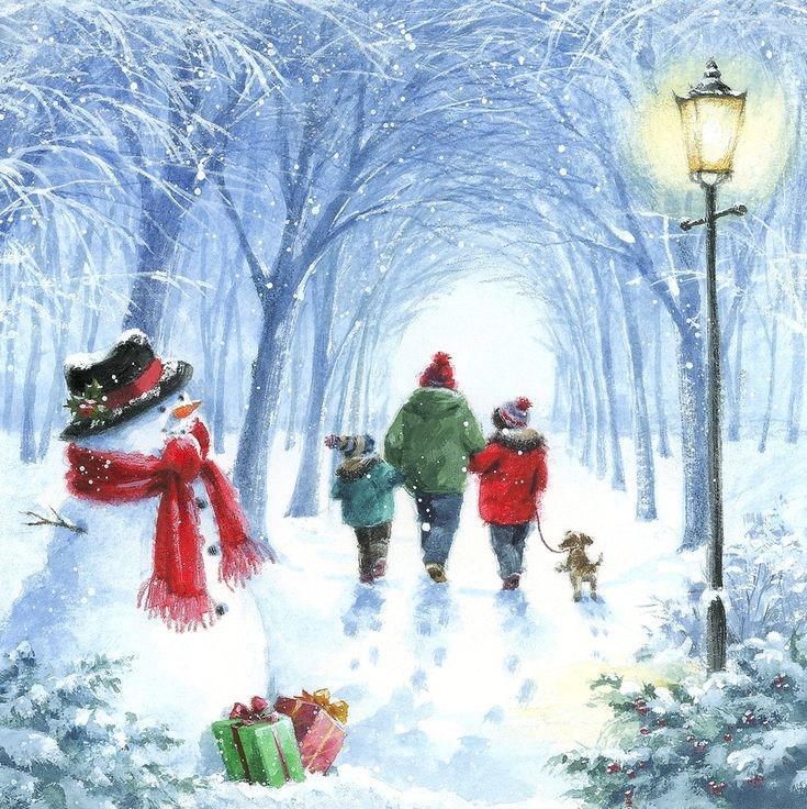 Со снеговиком. Семейный и свадебный фотограф в Минске Юлия Грин