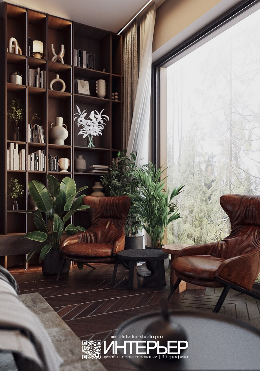 Дом Тамирлана и Айшат. 2 этаж. Дизайн интерьера, 3D визуализация и 3D моделирование. Создание проектов и чертежей. КМВ: Кисловодск, Пятигорск, Ессентуки и удаленно