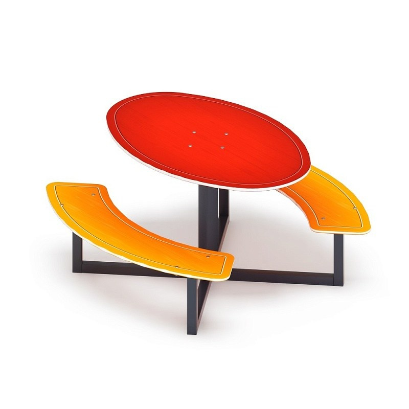 Столик детский круглый - МФ 31.01.01-04 Габариты (ШхДхВ): 1165x1180x620 мм Зона безопасности, мм: 2165х2180