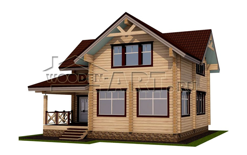 «Некрасово» 165 кв. м. Проекты деревянных домов