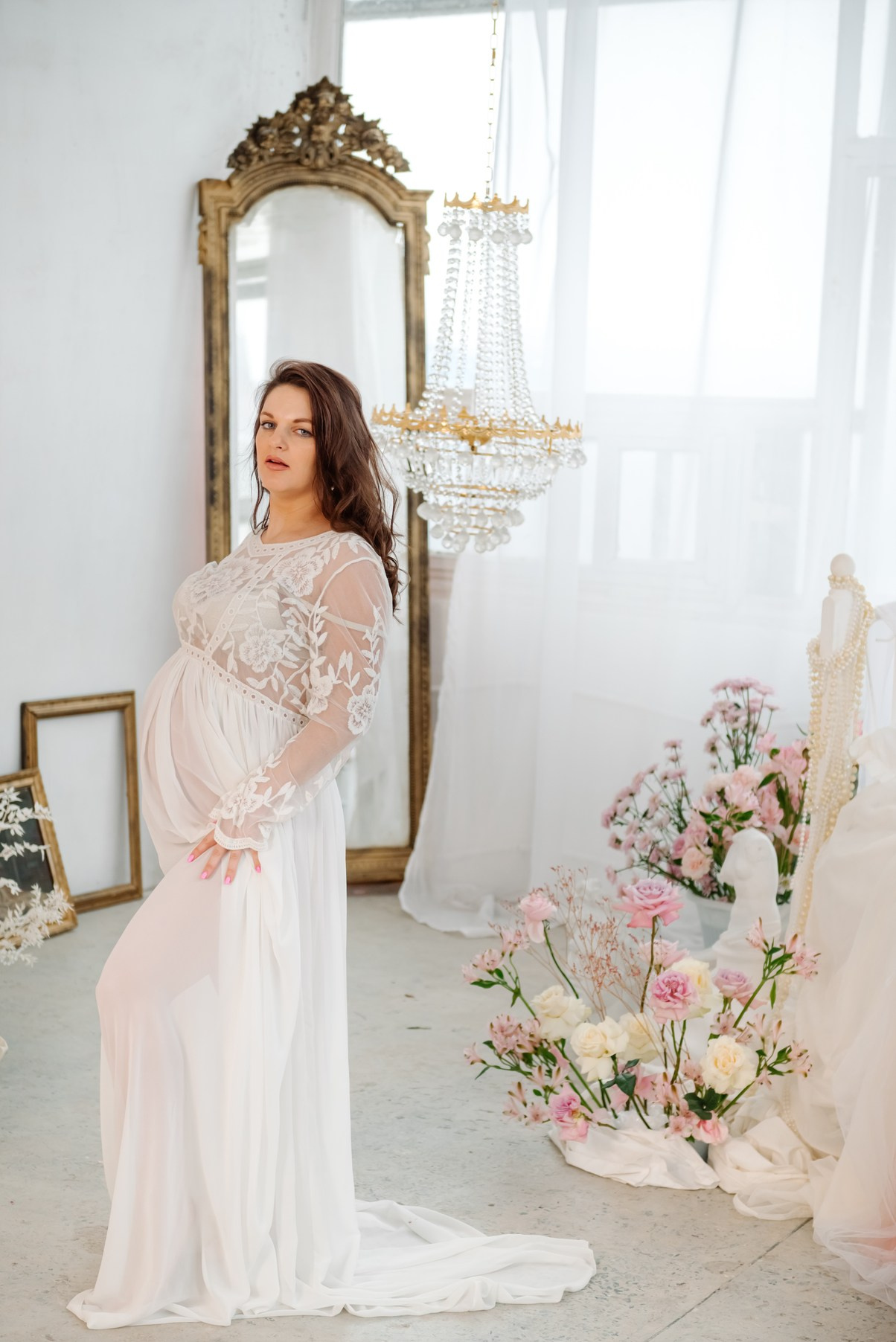 Беременность. Лена в цветах. Свадебный и сеейный фотограф в Санкт-Петербурге Елена Худякова