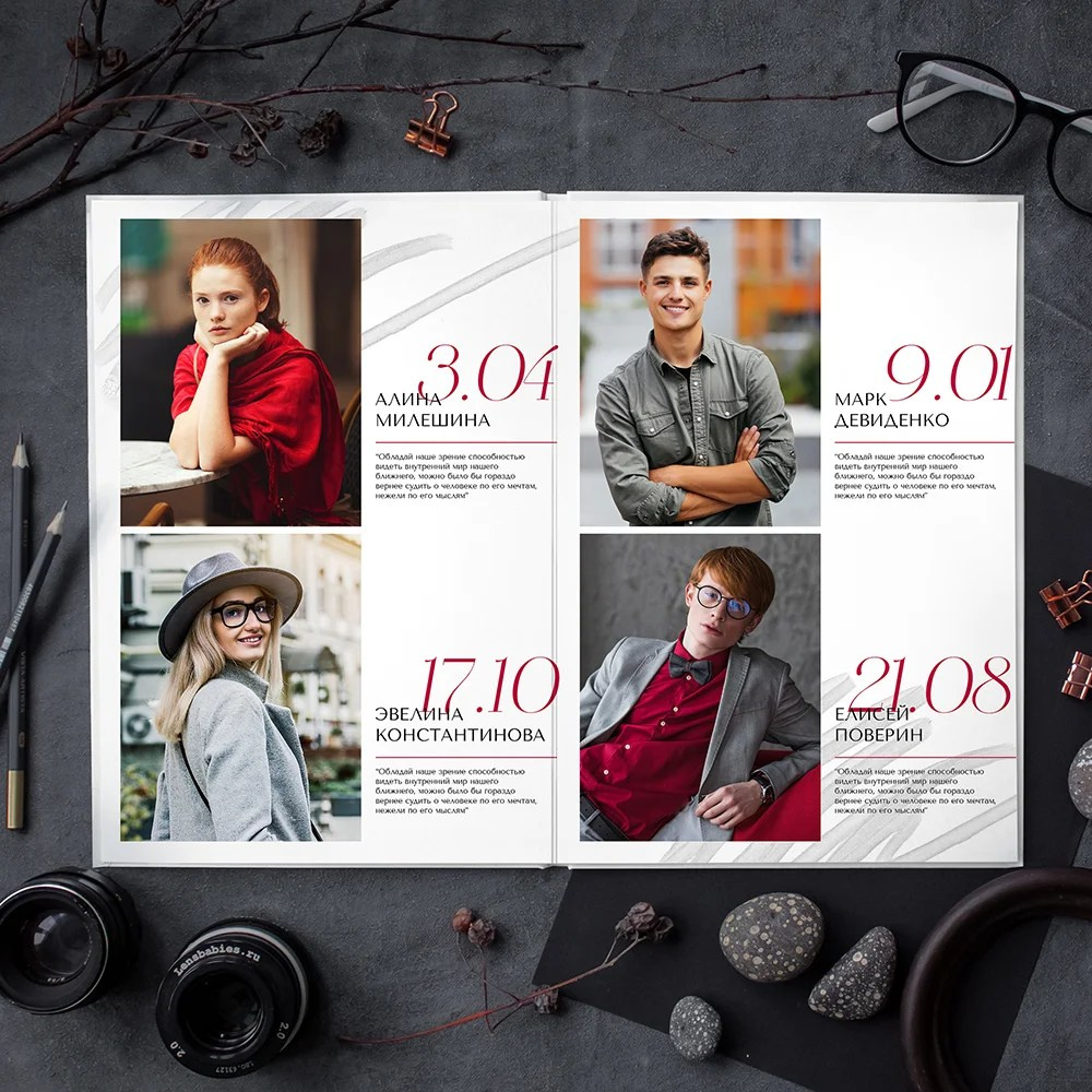 Дизайны фотоальбомов (Старшие классы). Семейный фотограф в Краснодаре
