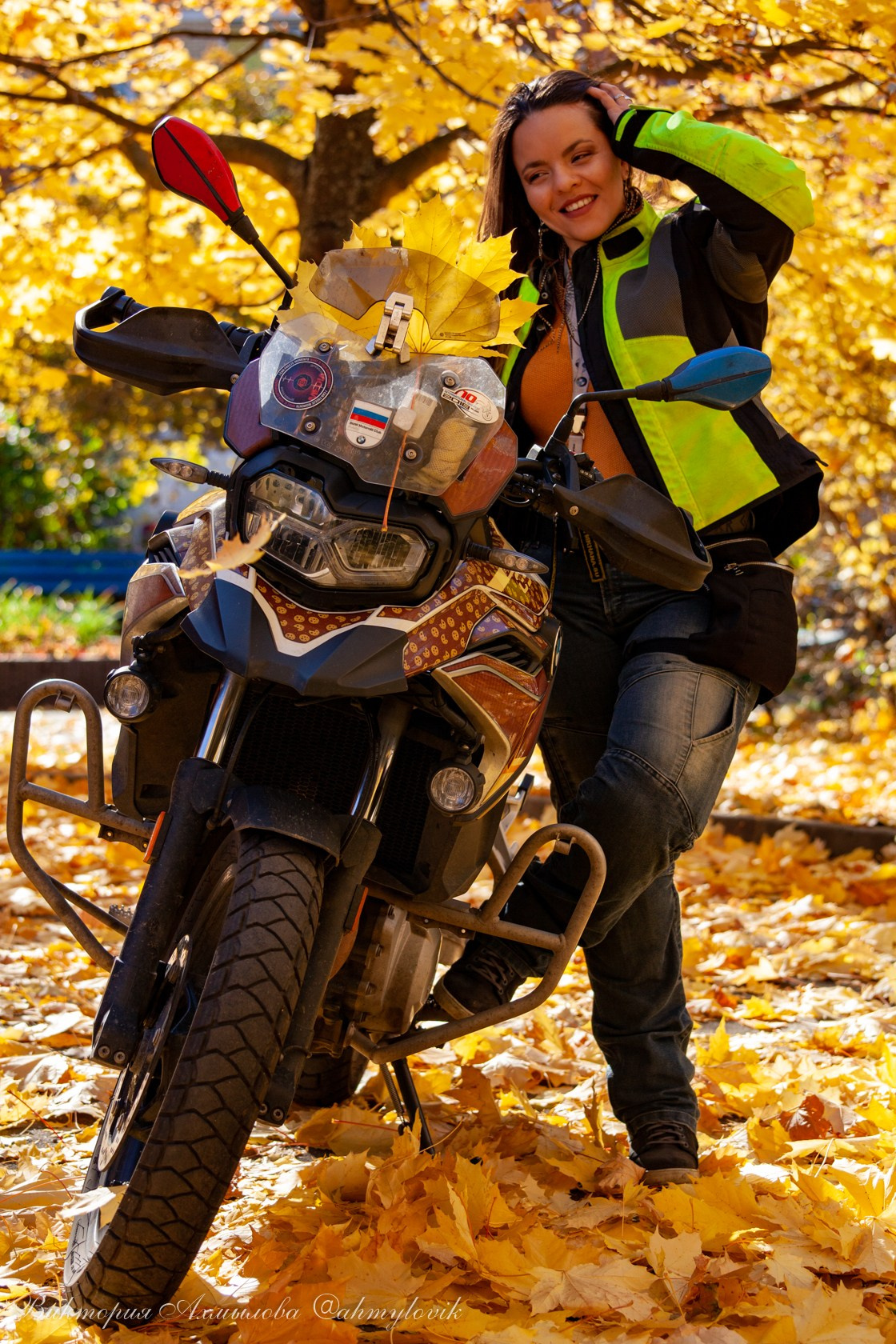 Маша Печенька (BMW GS1200). Виктория Ахмылова. Фотограф в Москве