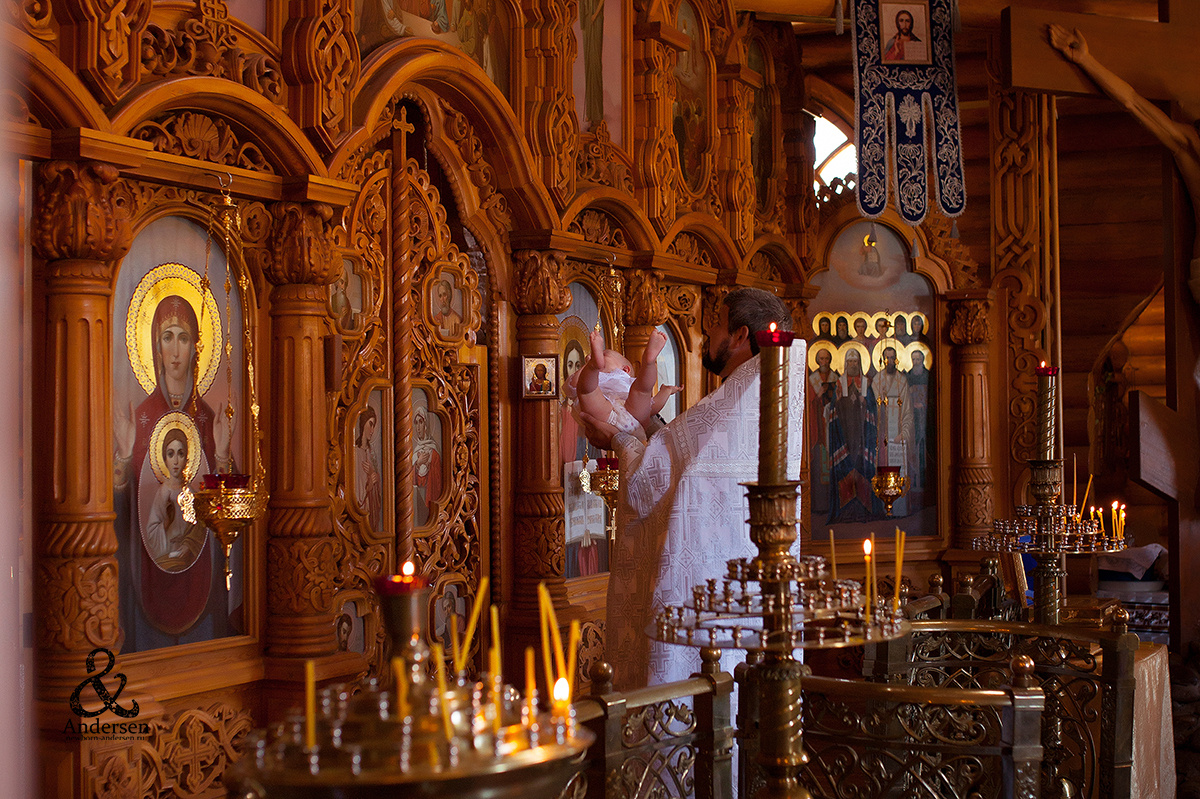 Таинство Крещения. Фотограф новорожденных в Самаре Марья Андерсен