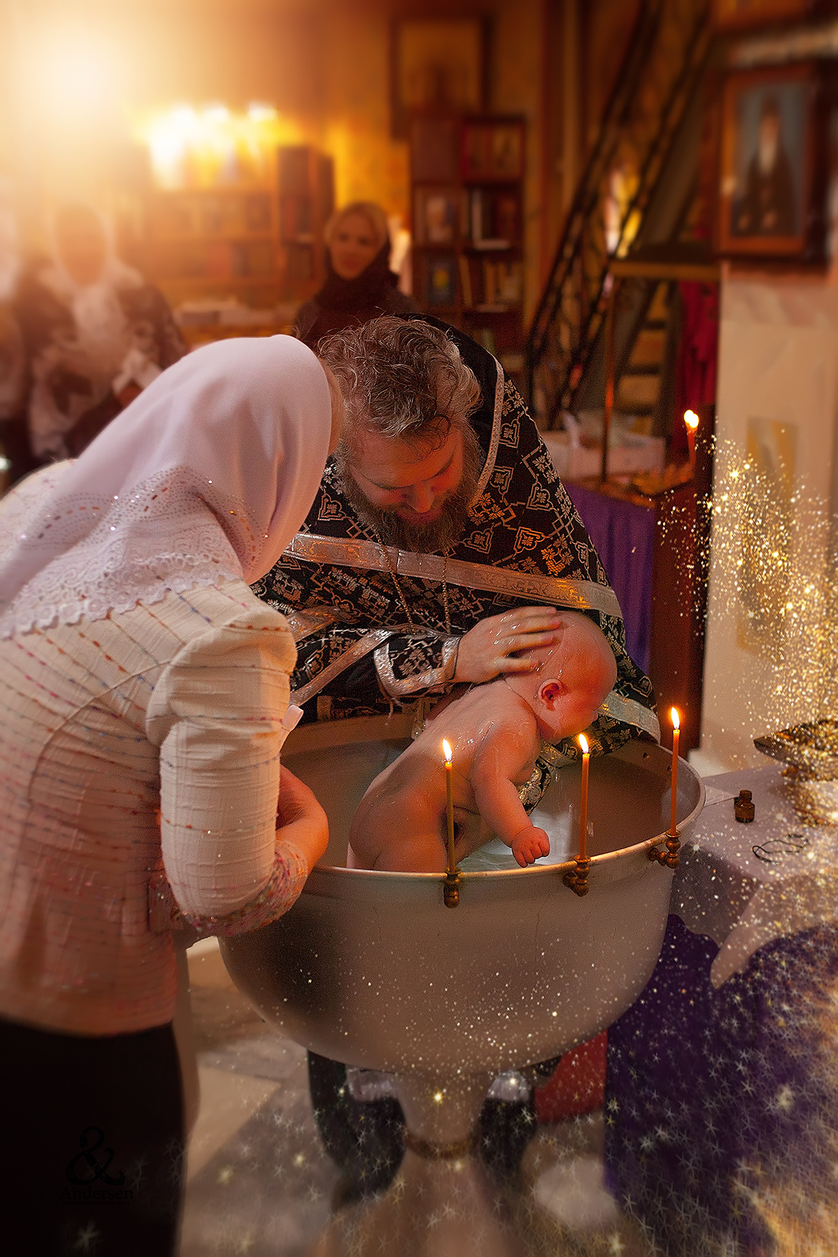 Таинство Крещения. Фотограф новорожденных в Самаре Марья Андерсен