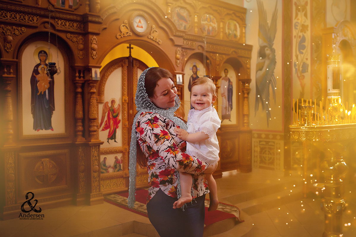 Таинство Крещения. Фотограф новорожденных в Самаре Марья Андерсен