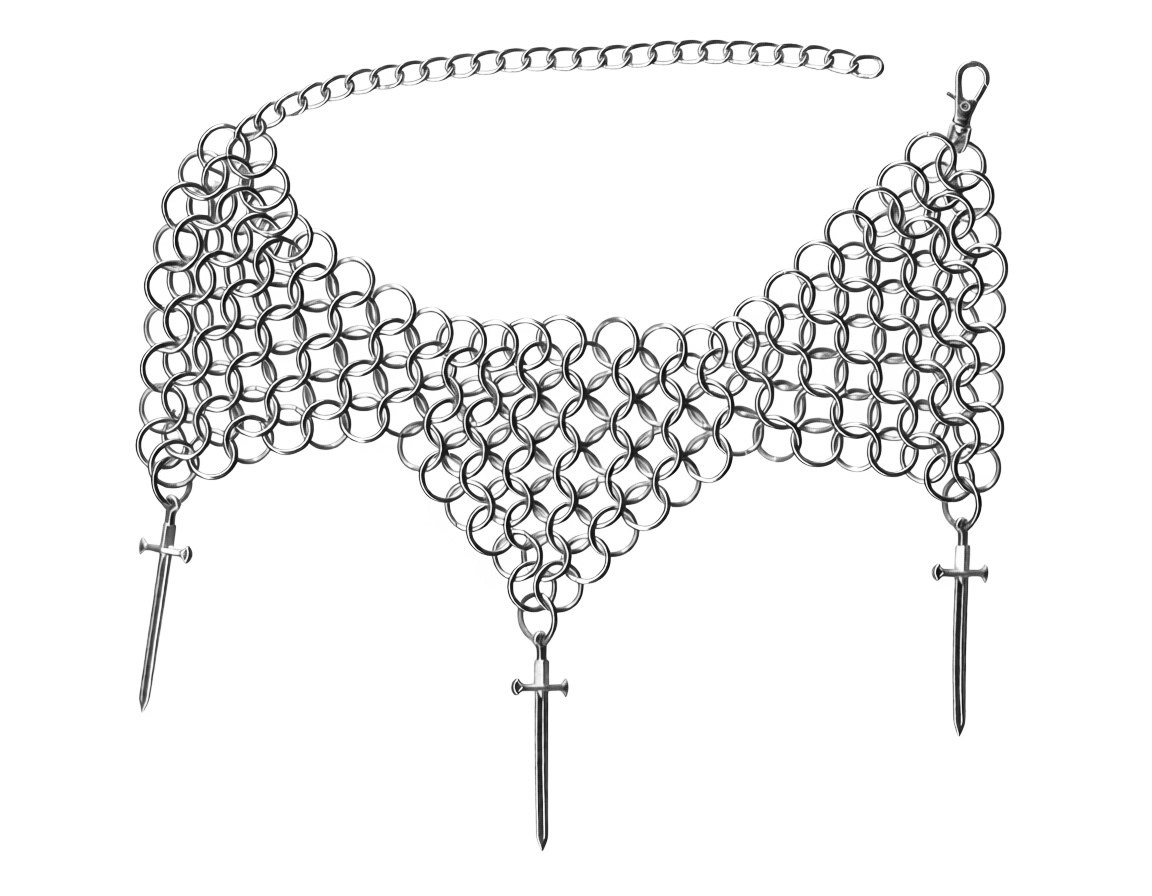 Чокеры из кольчуги. Украшения из кольчуги в Москве Соня Спросонья