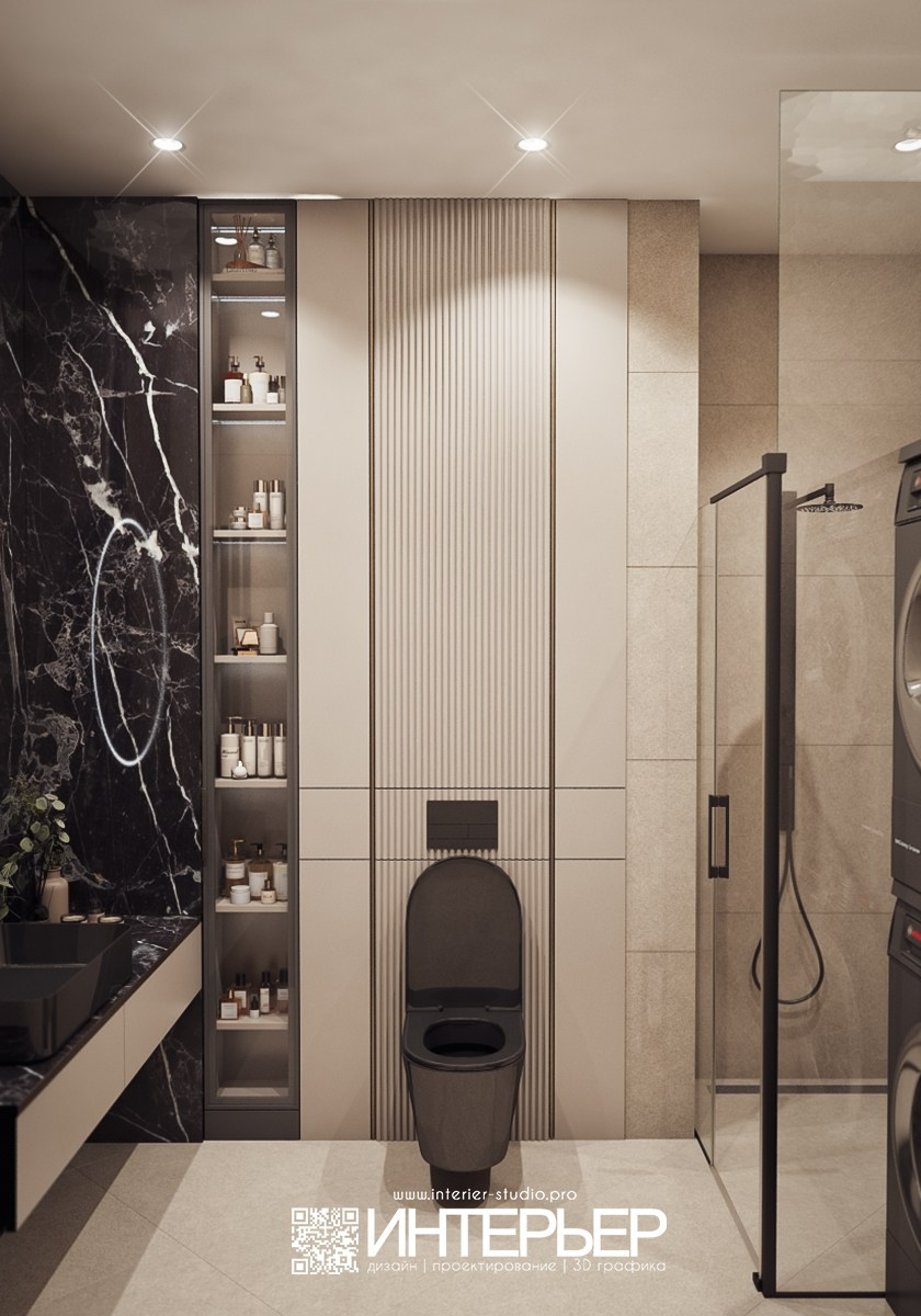 Михаил. ЖК Печорин. Санузел. Дизайн интерьера, 3D визуализация и 3D моделирование. Создание проектов и чертежей. КМВ: Кисловодск, Пятигорск, Ессентуки и удаленно