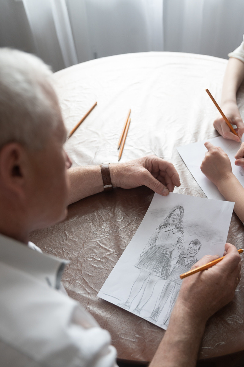 Домашняя съемка (большая семья). Семейный фотограф Тюмень