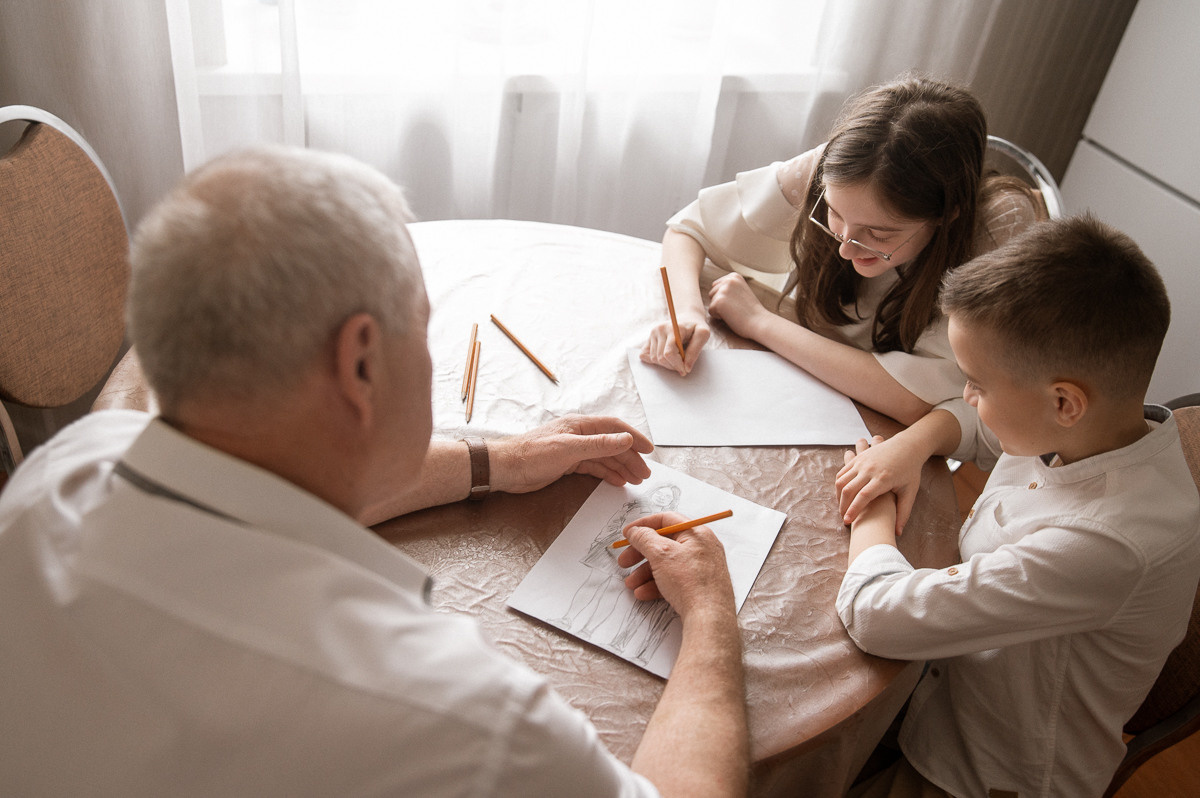 Домашняя съемка (большая семья). Семейный фотограф Тюмень