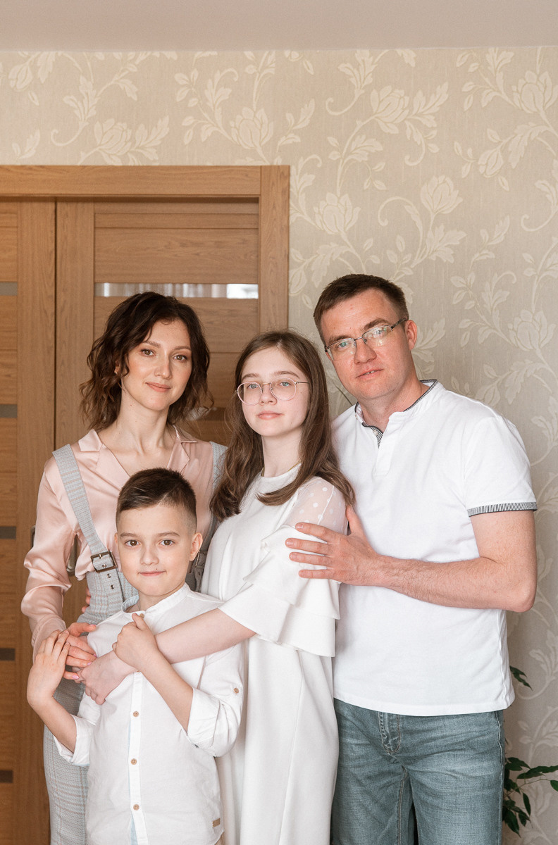 Домашняя съемка (большая семья). Семейный фотограф Тюмень