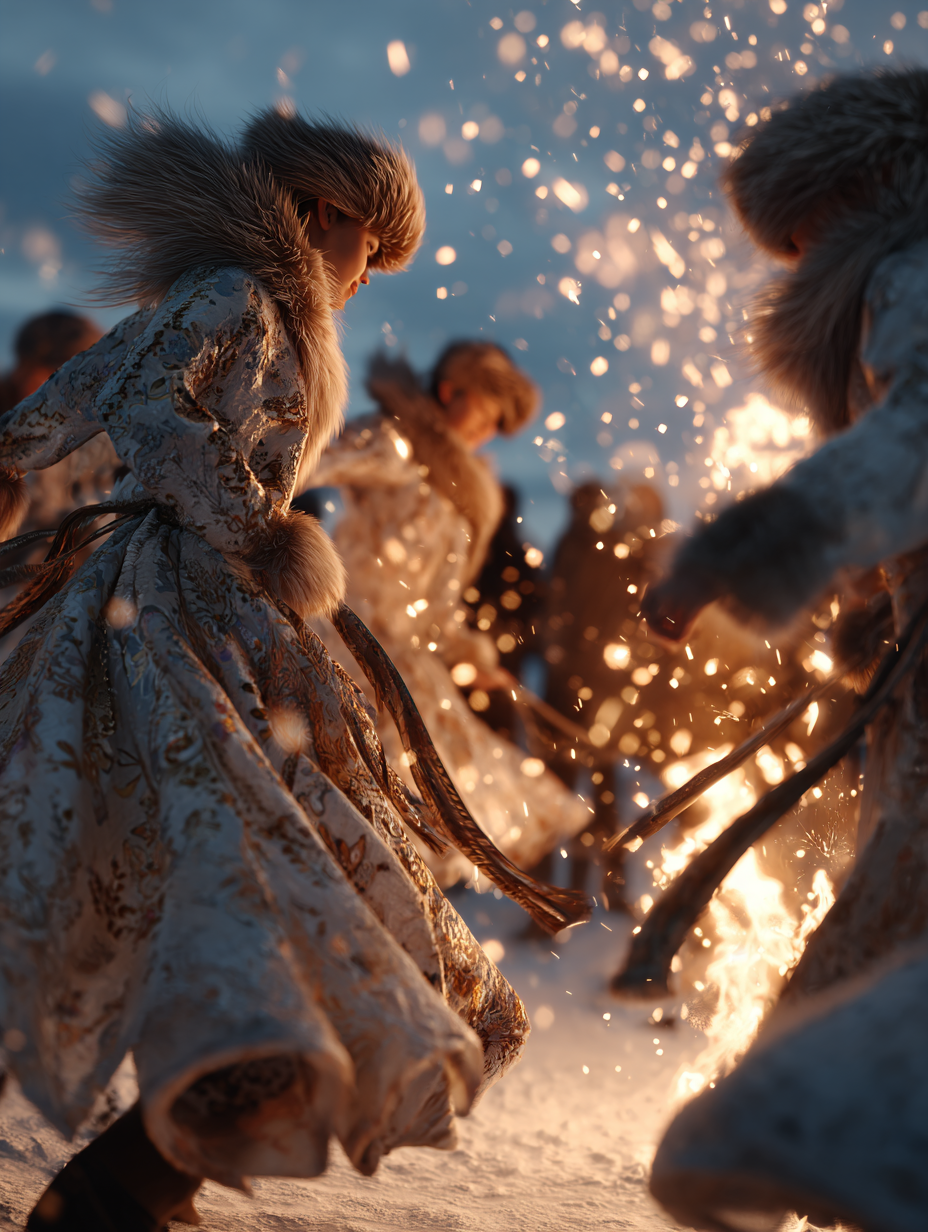 Создание AI контента в традиционной русской эстетике, серия образов Масленицы