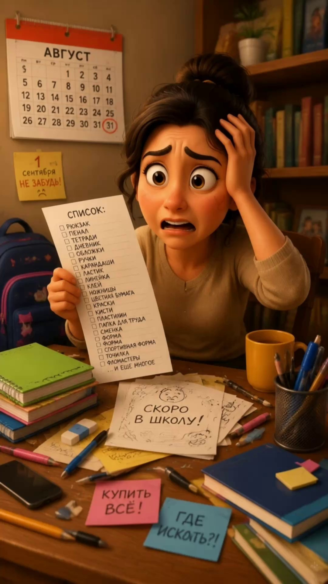 Рекламный ролик для магазина канцтоваров в стиле Pixar. Портретный фотограф Юрий Геворгизов