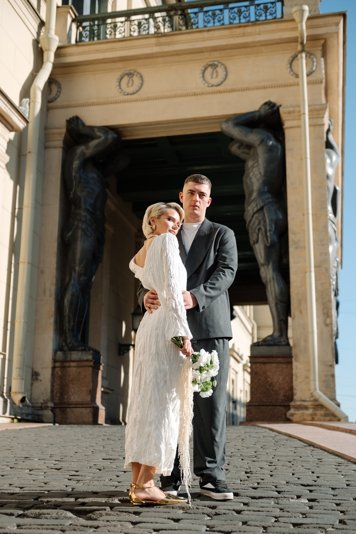 Прогулка у Атланов. Свадебный и сеейный фотограф в Санкт-Петербурге Елена Худякова
