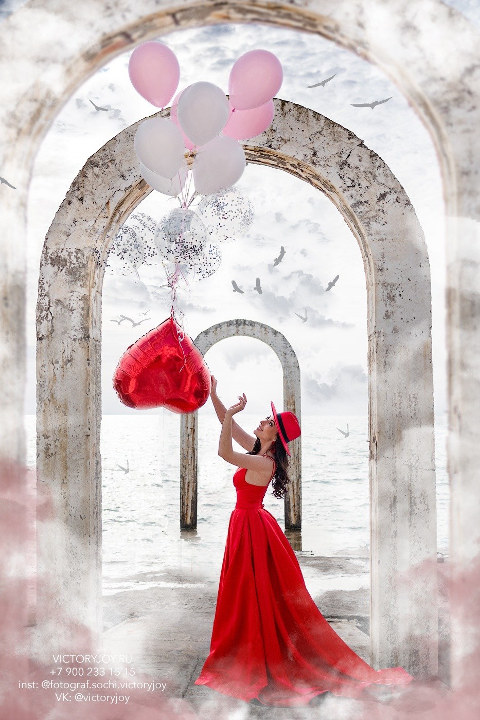Женский портрет на природе в Сочи. Профессиональный фотограф в Сочи Виктория Джой. Обучение