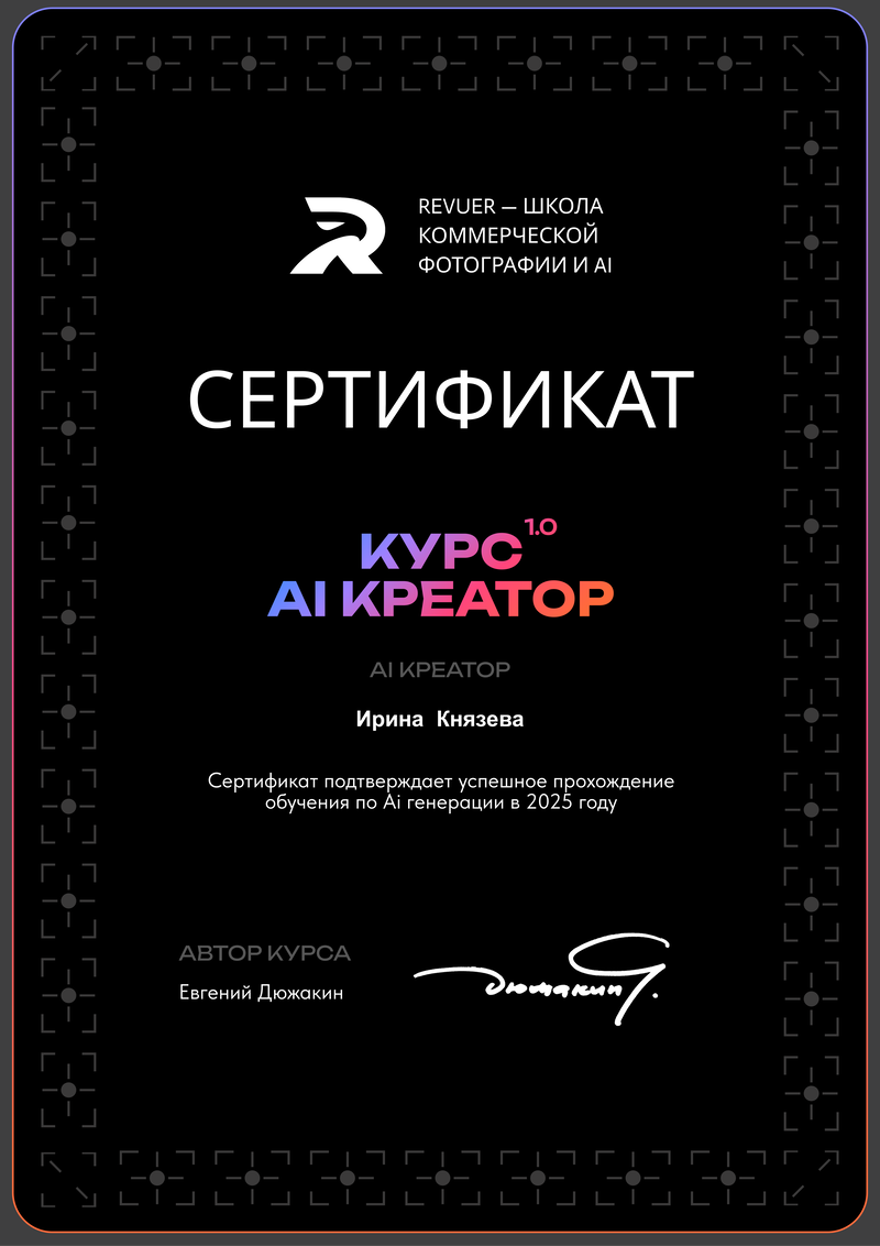 ДИПЛОМЫ. Ирина Князева | фотограф | Москва