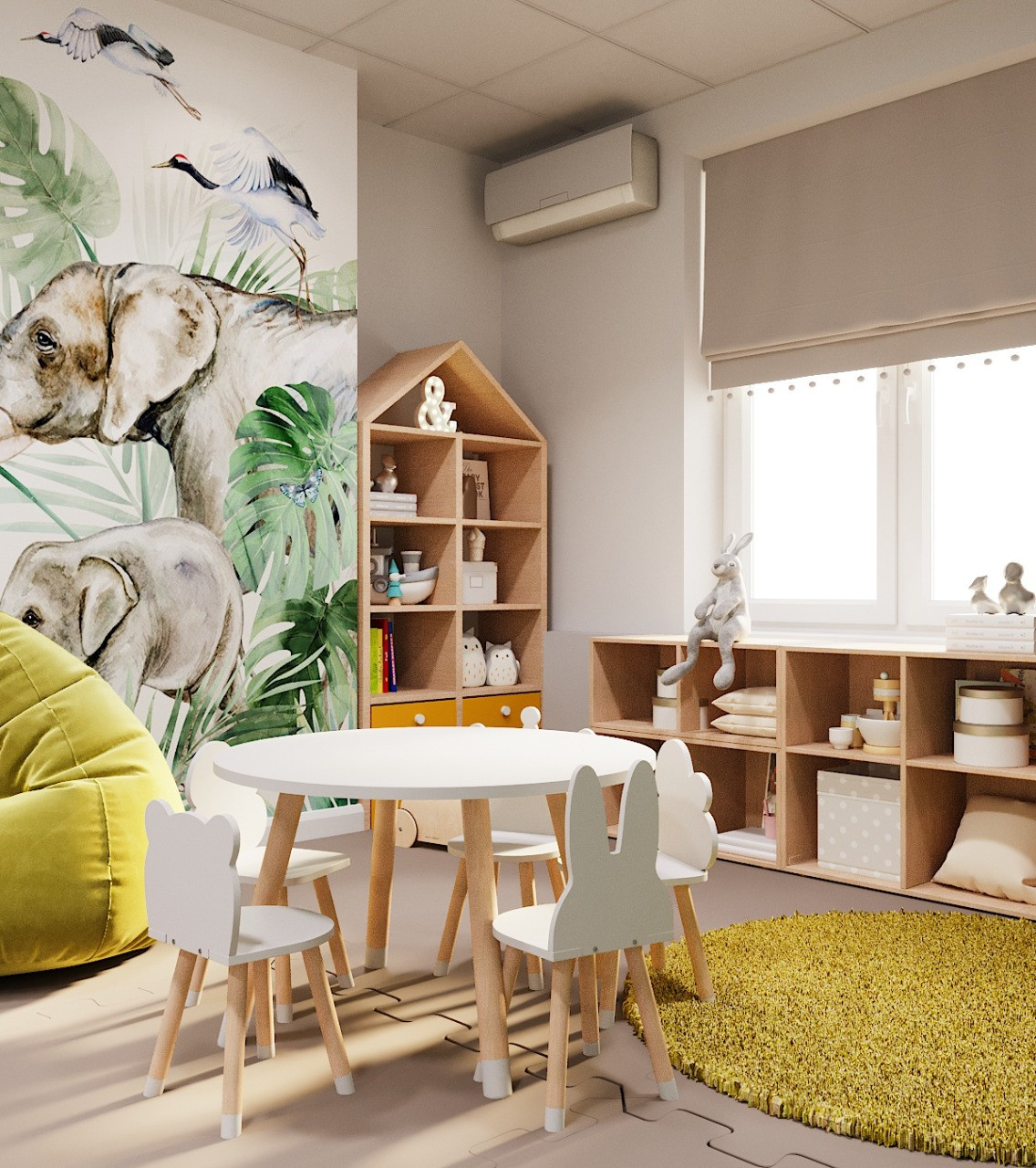 Детская комната в стоматологической клинике «Стамус» г. Краснодар. Дизайнер интерьера Виктория Титова