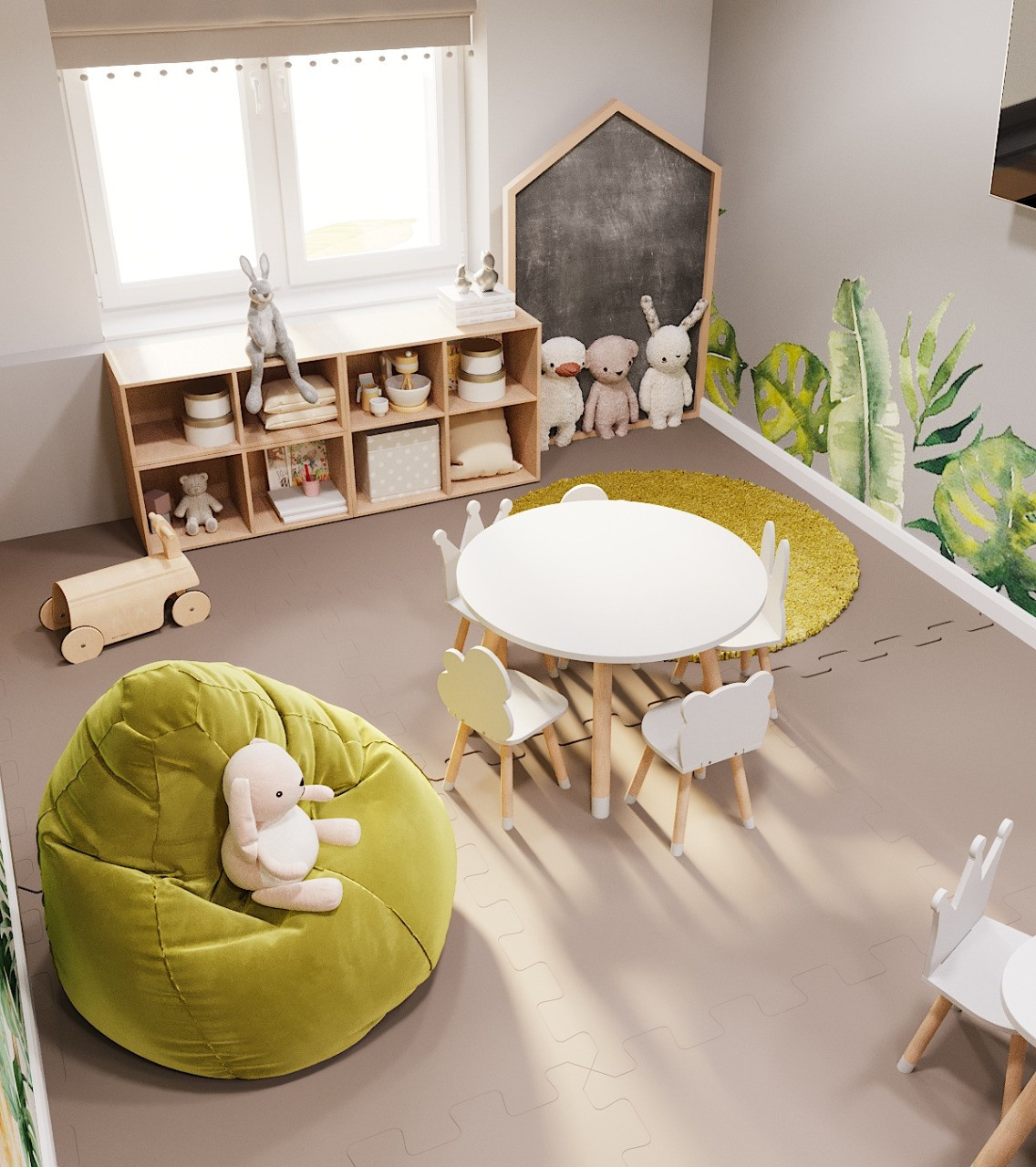 Детская комната в стоматологической клинике «Стамус» г. Краснодар. Дизайнер интерьера Виктория Титова