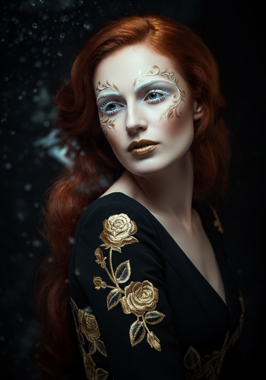 Модный образ для студийной фотосессии