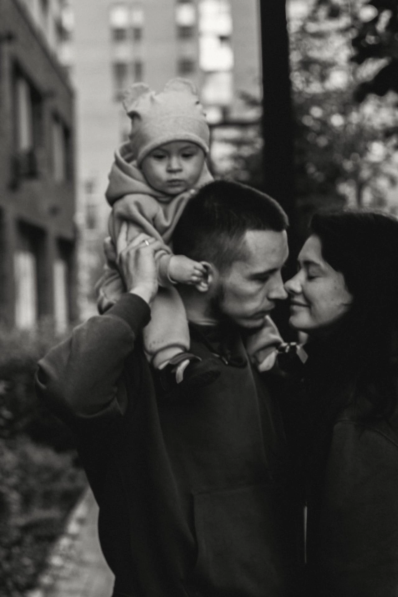 Анечка с папой и мамой. Семейный фотограф Полина Легачева