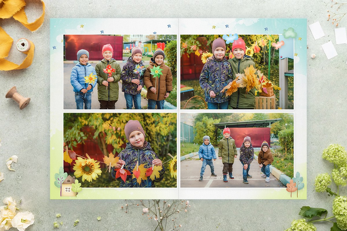 Дизайн выпускного альбома в детском саду