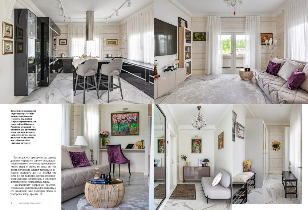 Интерьерный фотограф Кузнецов Сергей — Публикация интерьерной съёмки в журнале Красивые дома