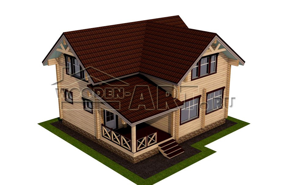 «Некрасово» 165 кв. м. Проекты деревянных домов