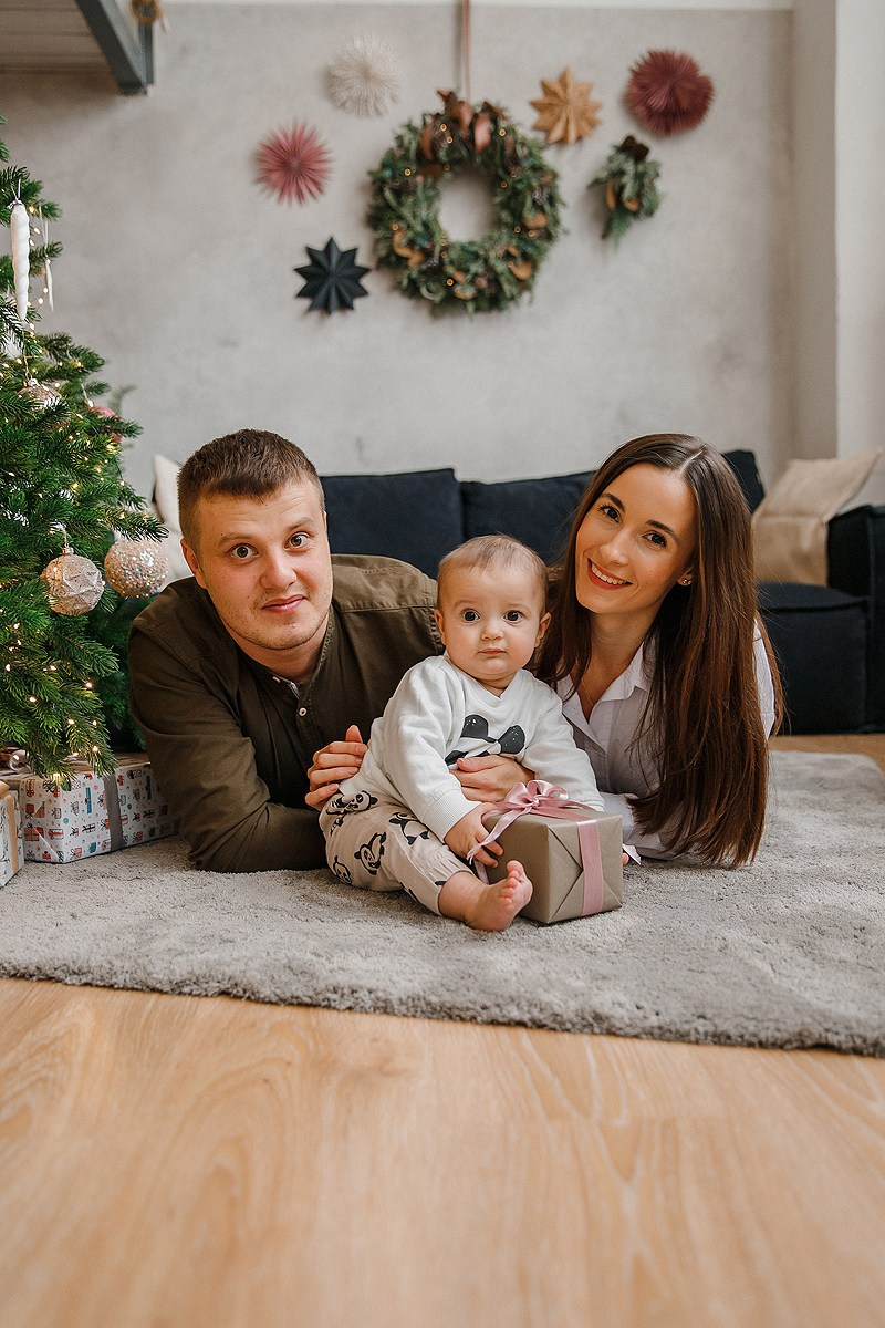 Зимняя фотосессия в студии. Фотограф Олеся Жомер