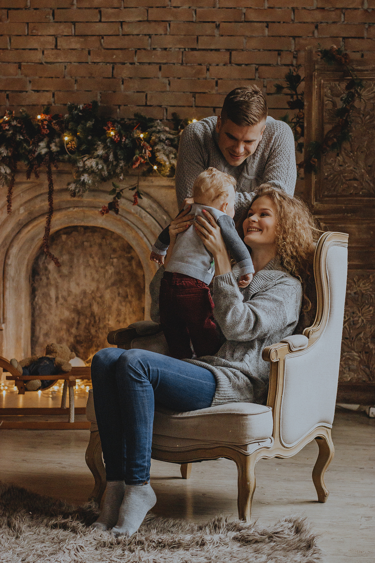 Фотосессия для семьи в студии