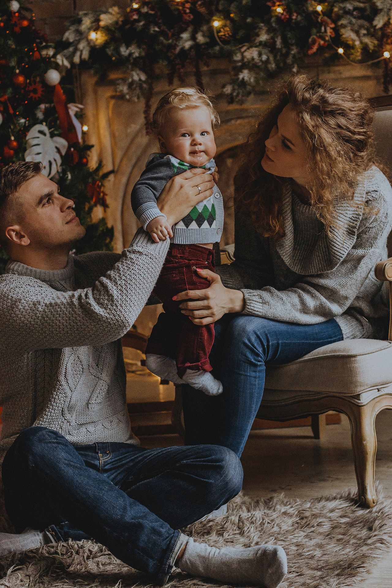 Фотосессия для семьи в студии