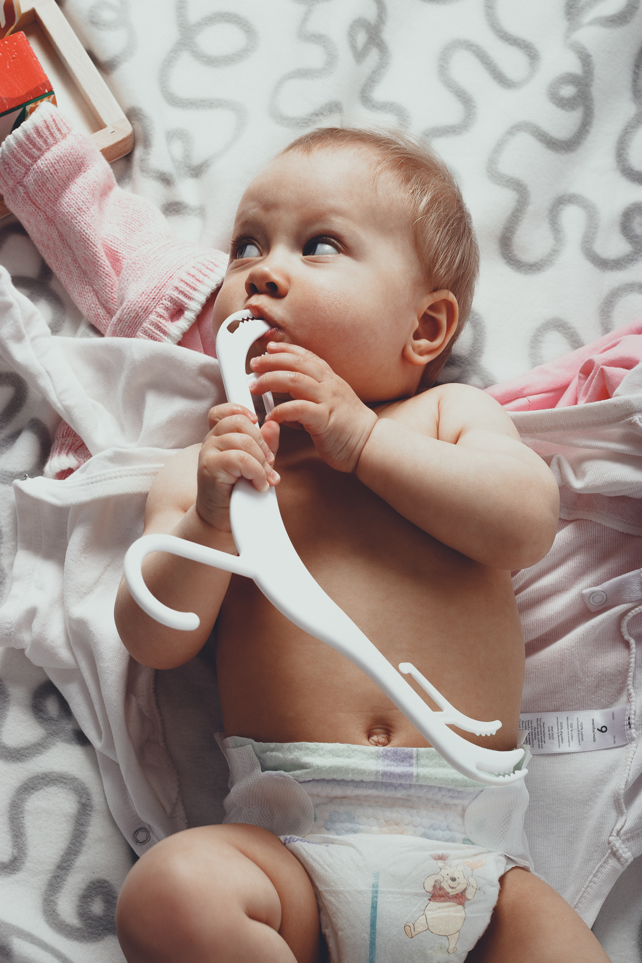 Студийная съемка мамы с ребенком