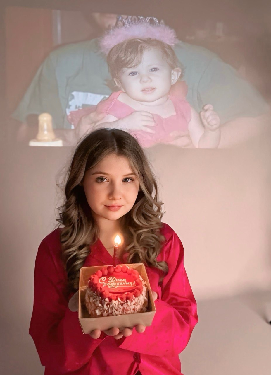 День рождение с тортом. Envy photo studio