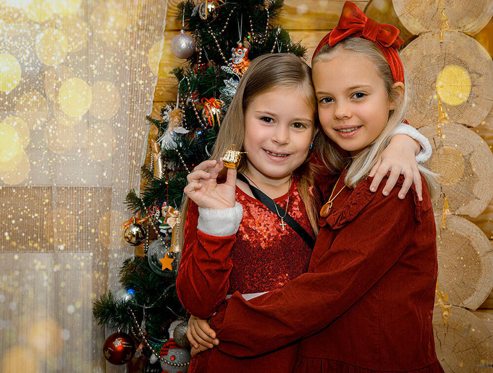 Семейная фотосессия дома на Новый год