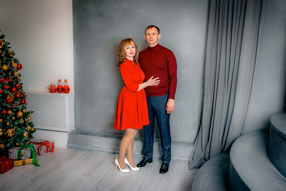 Новогодняя фотосессия в студии