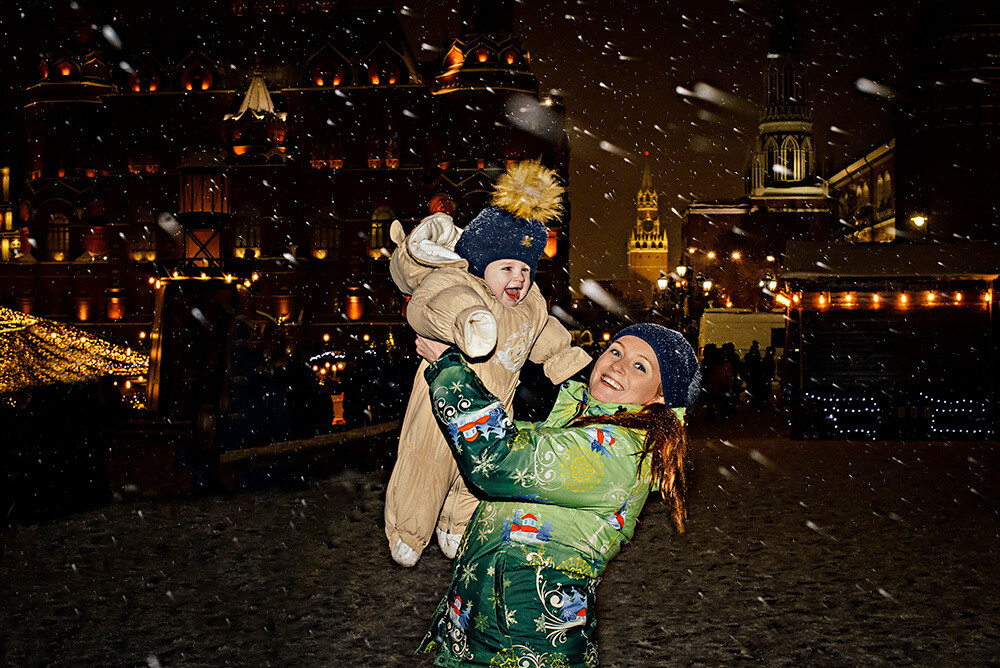 Семейная фотосессия в центре Москвы
