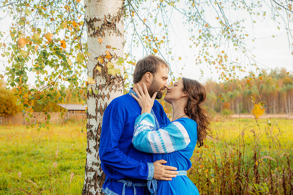Фотосессия в русском стиле