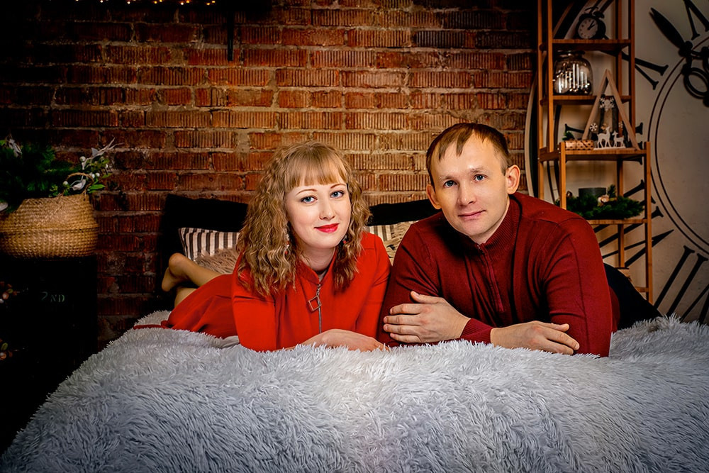 Новогодняя фотосессия в студии