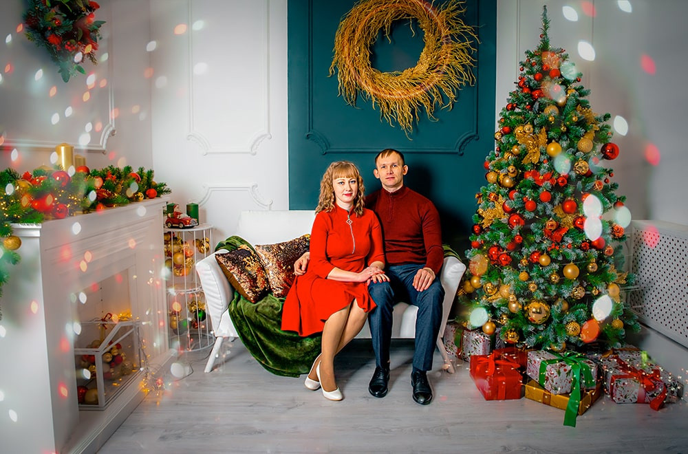 Новогодняя фотосессия в студии