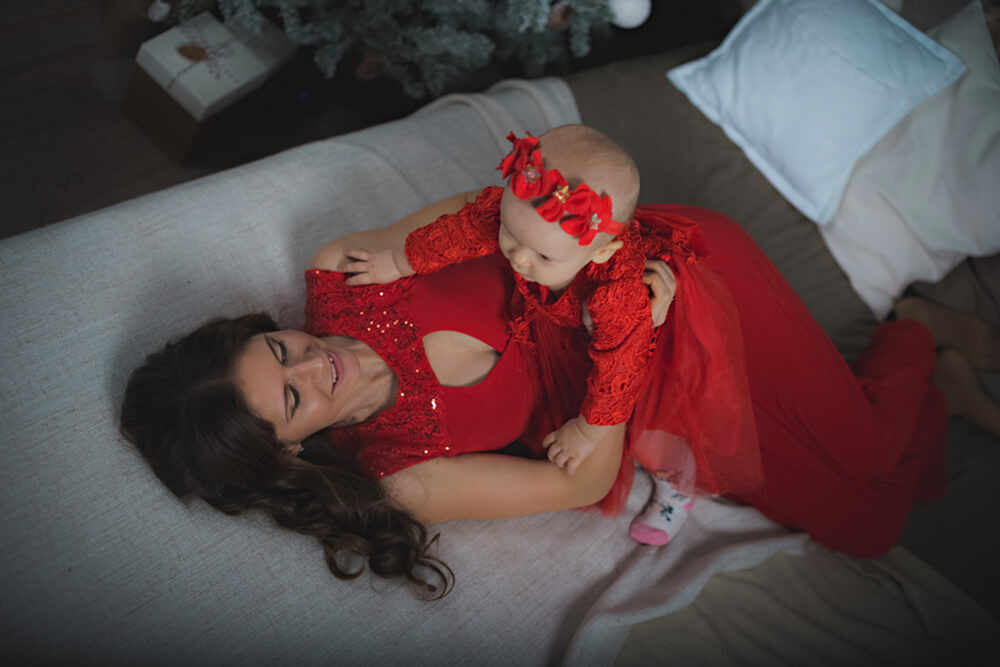 Семейная фотосессия в студии, Артем Лена и дочка