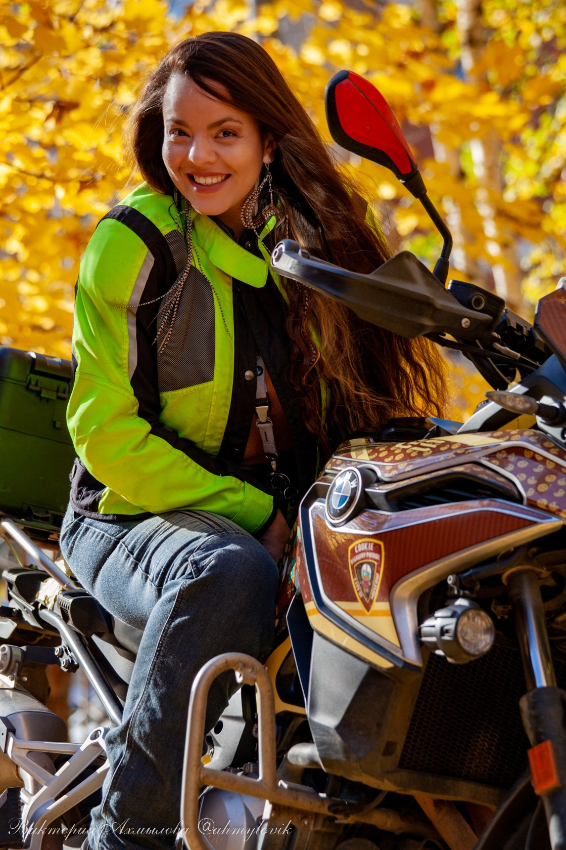 Маша Печенька (BMW GS1200). Виктория Ахмылова. Фотограф в Москве