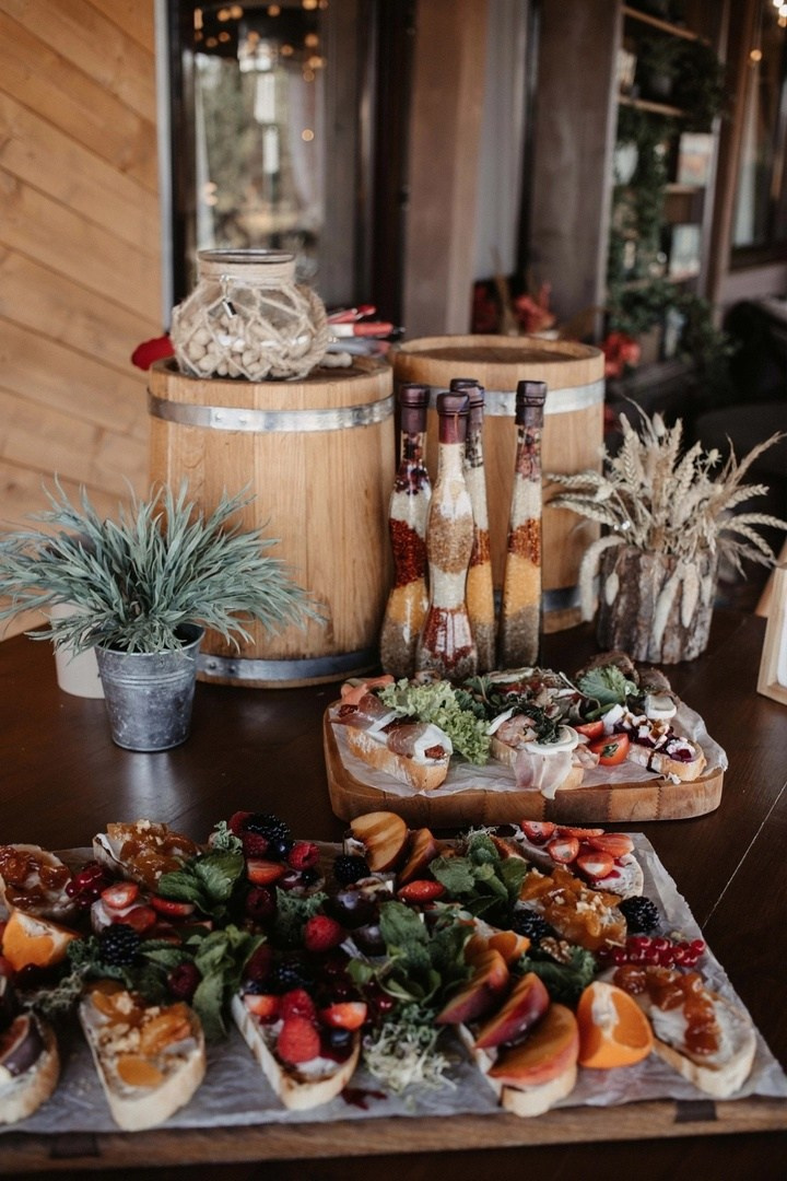 Станция сладких брускетт. Кейтеринг Royal Catering | По Москве и Московской области организуем р