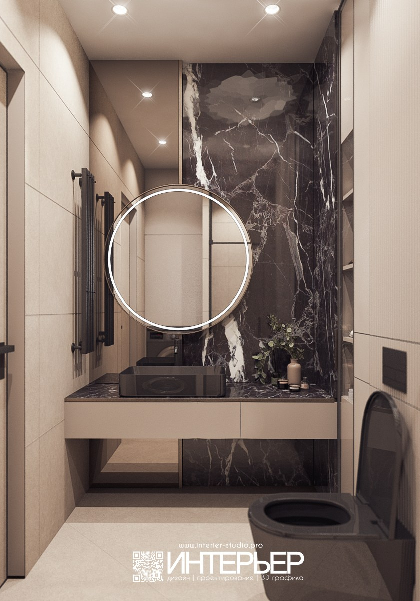 Михаил. ЖК Печорин. Исправленный санузел. Дизайн интерьера, 3D визуализация и 3D моделирование. Создание проектов и чертежей. КМВ: Кисловодск, Пятигорск, Ессентуки и удаленно