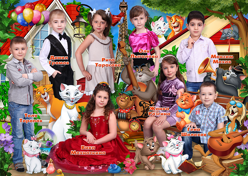 Шаблон 259 для детского сада «Дисней». Medlori fotobook Выпускные альбомы в Липецке Лариса Медведева