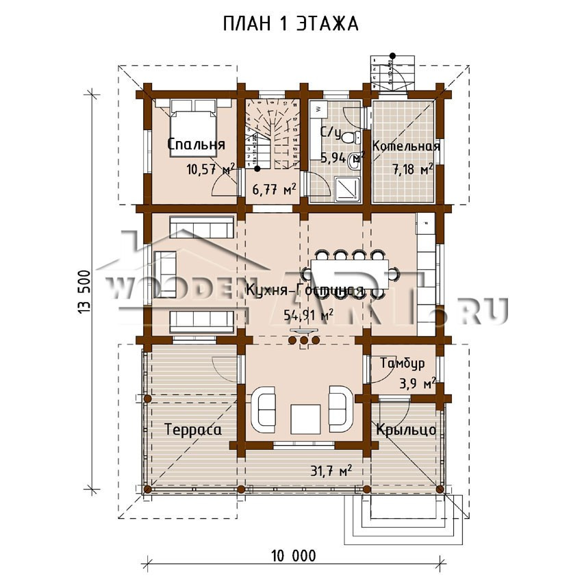 «Хорошево» 219 кв. м. Проекты деревянных домов
